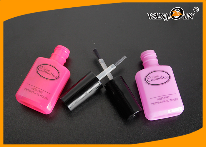 20ml High Cap PET Empty Fingernail Polish Bottles Logo Printing with Black Brush
