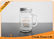 12oz Clear Empty Glass Jars For Drinking , Custom Unique Glass Mason Jar with Handle supplier
